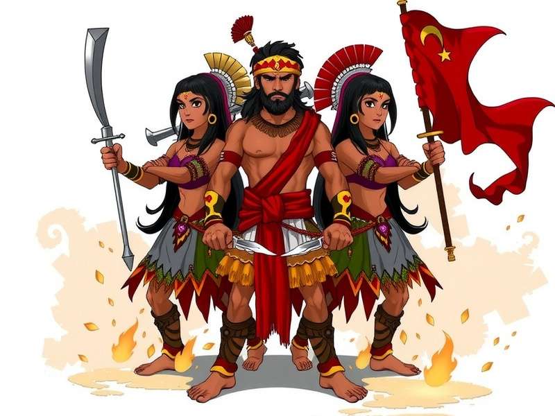 Indian Gladiator Warrior Guild Members